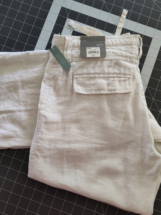 Apt. 9 Other - Apt. 9 Men's Light Cream Linen Chinos